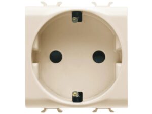 GEWISS GW11241 Socket 2M 2P + JP 16A Nemački Standard krem Bela