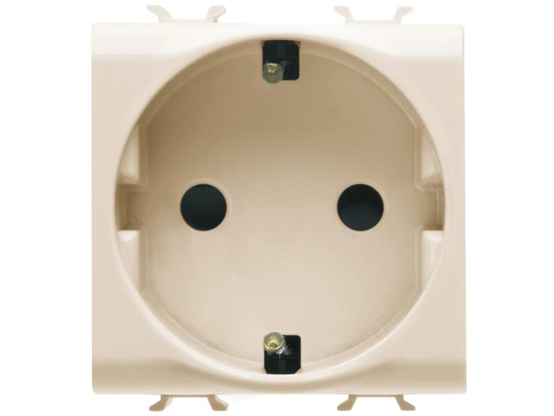 GEWISS GW11241 Socket 2M 2P + JP 16A Nemački Standard krem Bela