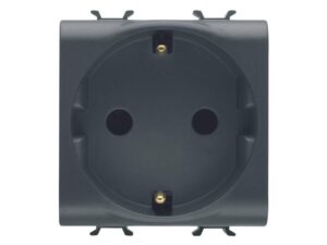 GEWISS GW12241 Socket 2M 2P + PE 16A Nemački standard Crna