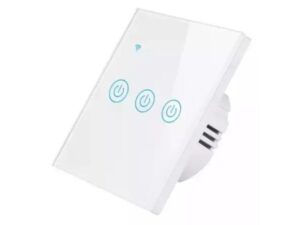 GEMBIRD GEMBIRD ZIGBEE-SMART-3 GANG-RSH-SP003-EU Gembird 3 Smart bezicna prekidaca,APP glasovna kontrola Glass Touch