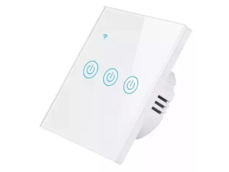 GEMBIRD GEMBIRD ZIGBEE-SMART-3 GANG-RSH-SP003-EU Gembird 3 Smart bezicna prekidaca,APP glasovna kontrola Glass Touch