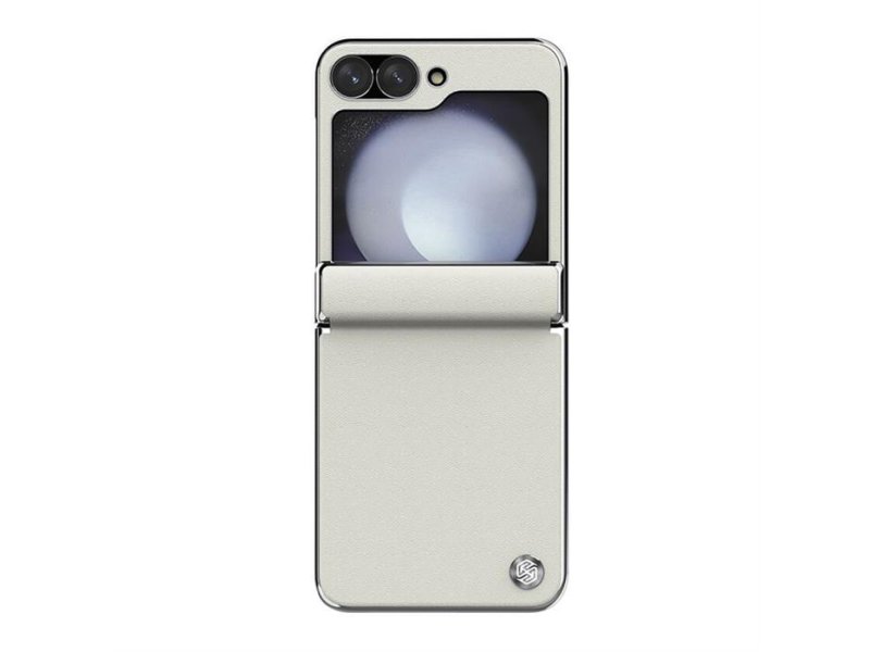 Nillkin Cam Shield Leather Case Futrola za Samsung F741B/F761B Galaxy Z Flip 6 5G/Z Flip 7 FE 5G bela