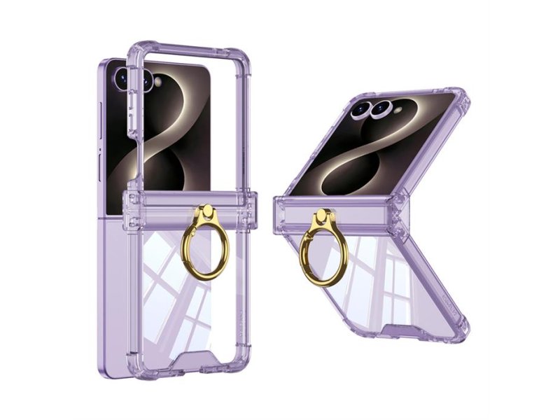 MS MOBILE RING LINES II Futrola za Samsung F776B Galaxy Z Flip 8 5G ljubičasta (GKK case)