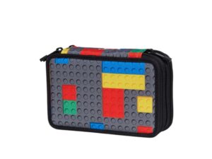 LEGO Iconic troslojna pernica bez pribora: Šarene kocke