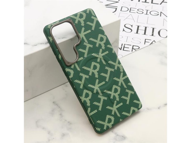 SUPERIOR MONOGRAM MagSafe Futrola za Samsung S938B Galaxy S25 Ultra 5G zelena