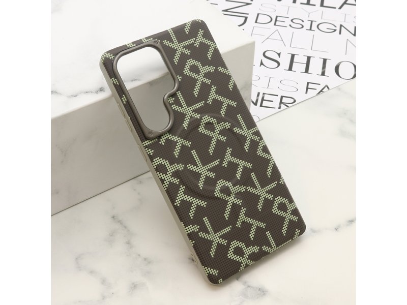 SUPERIOR MONOGRAM MagSafe Futrola za Samsung S938B Galaxy S25 Ultra 5G siva