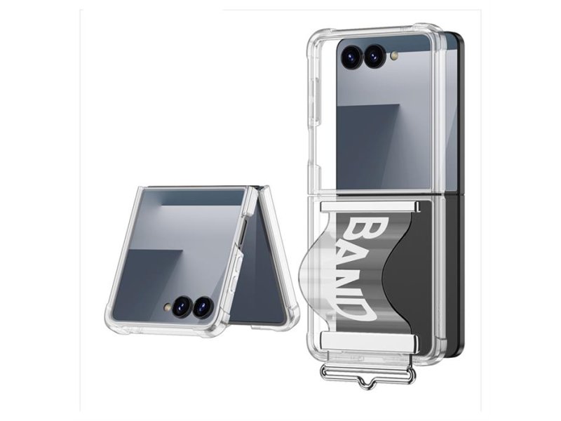 MS MOBILE CLEAR STRAP Futrola za Samsung F751B Galaxy Z Flip 7 5G bela (GKK case)