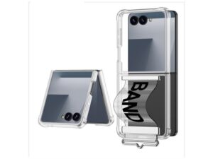 MS MOBILE CLEAR STRAP Futrola za Samsung F751B Galaxy Z Flip 7 5G crna (GKK case)