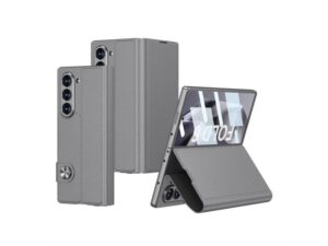 MS MOBILE LEATHER Futrola za Samsung F956B Galaxy Z Fold 6 5G siva (GKK case)