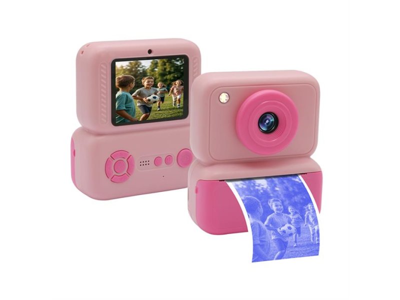 MS MOBILE Q10 Mini kamera printer pink + papir za štampanje fotografija