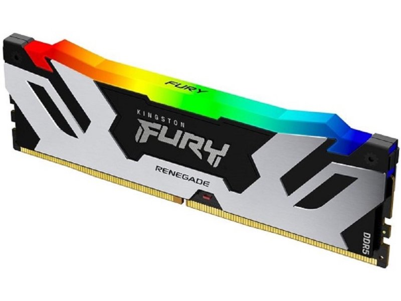 KINGSTON 24GB (1x24GB) DDR5 8800MT/s CL42 FURY Renegade Silver/Black RGB CUDIMM XMP (KF588CU42RSA-24)