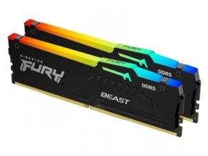 KINGSTON DIMM DDR5 32GB (2x16GB kit) 5600MT/s, Fury Beast RGB (KF556C40BBAK2-32)