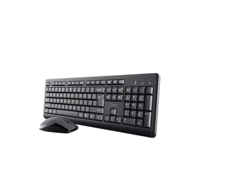 TRUST Tastatura+miš Primo bežični set/US/crna