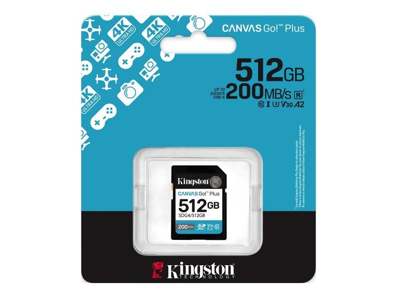 KINGSTON 512GB Canvas Go Plus SDG4/512GB OUTLET