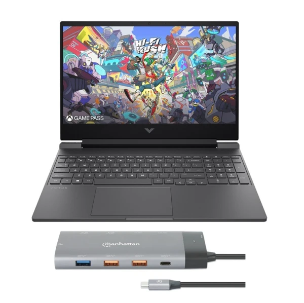Laptop HP Victus i5-13420H/16GB/512GB/RTX4050/15.6’/ENG/W11H+Dock Manhattan 130714