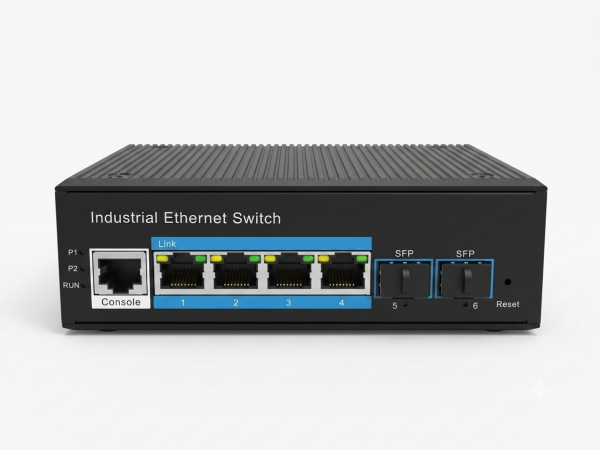 ExeLink ISG2506P upravljivi industrijski switch 4*10/100/1000 Base-T porta (POE/POE+) 2-1000 Base-X SFP porta