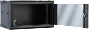 Rek ExeLink 19in,4U,600×450 zidni orman,nosivost do 30-40kg,kaljeno staklo,crna