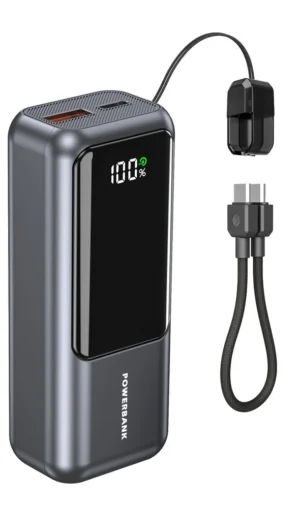 PB10-PD20-LCD-02 Gembird 20W Kompaktna baterija za brzo punjenje sa LCD ekranom, 10000 mAh