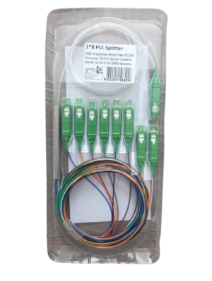 OPTIC-8 PLC Splitter GMB Singlemode 900um Fiber SC/APC conn. 1/8 PLC Splitter Cassette Box for 4G Wi