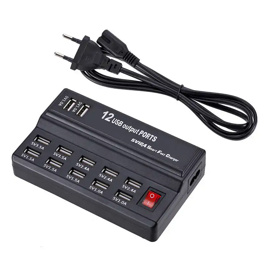 USB punjač 12 porta KT-USBP-120 220V