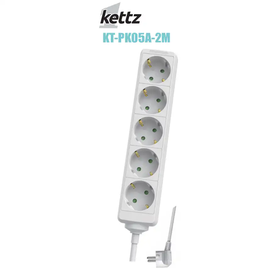 Kettz KT-PK05A-2M Produžni kabl 2m 5 rupa