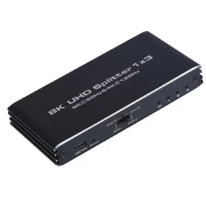 Kettz KT-HS308 HDMI Spliter 1IN–3OUT – 8K@60Hz  4K@120Hz HDMI 2.1 EDID HDR VRR