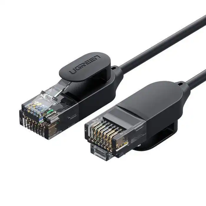UGREEN NW122 CAT6A mrežni kabl od čistog bakra 0.5m (crni)