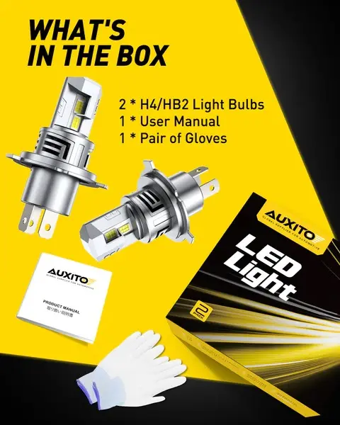 AUXITO H4 LED sijalice 6500K 13000lm set 60W CANBUS DD-M6S-H4-A