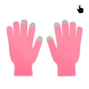 Rukavice za touch screen RY M (22cm) pink
