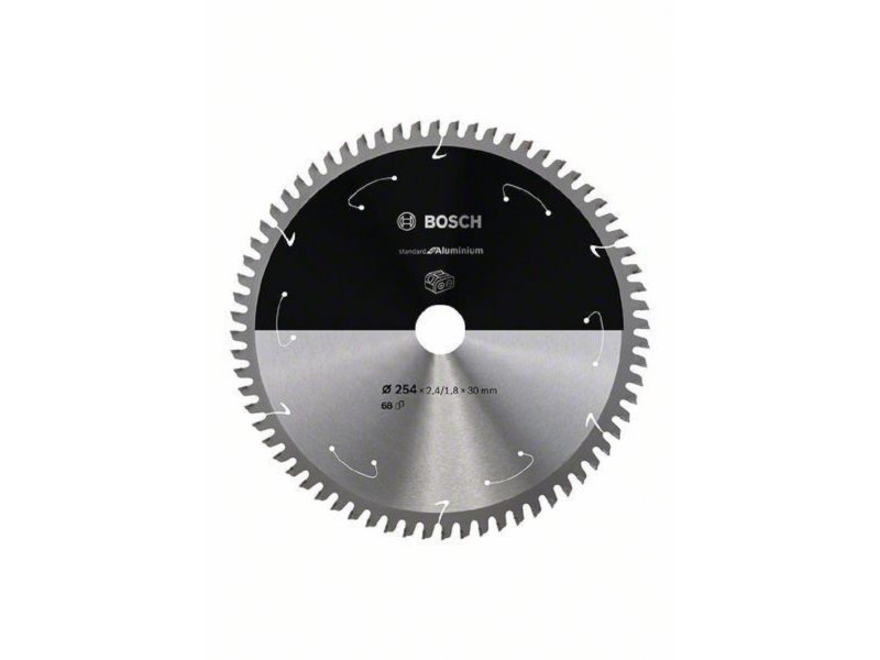 BOSCH List kružne testere za aluminijum za akumulatorske testere 254×2.4/1.8×30 T68 2608837780, 254×2.4/1.8×30 T68