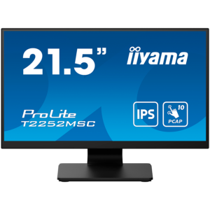 IIYAMA Monitor LED T2252MSC-B2AG  21.5' PCAP 10pt Touchscreen monitor featuring IPS panel technology, Edge-to-Edge glass design and Anti Glare coating HDMI DP USB HUB Tilt 3y