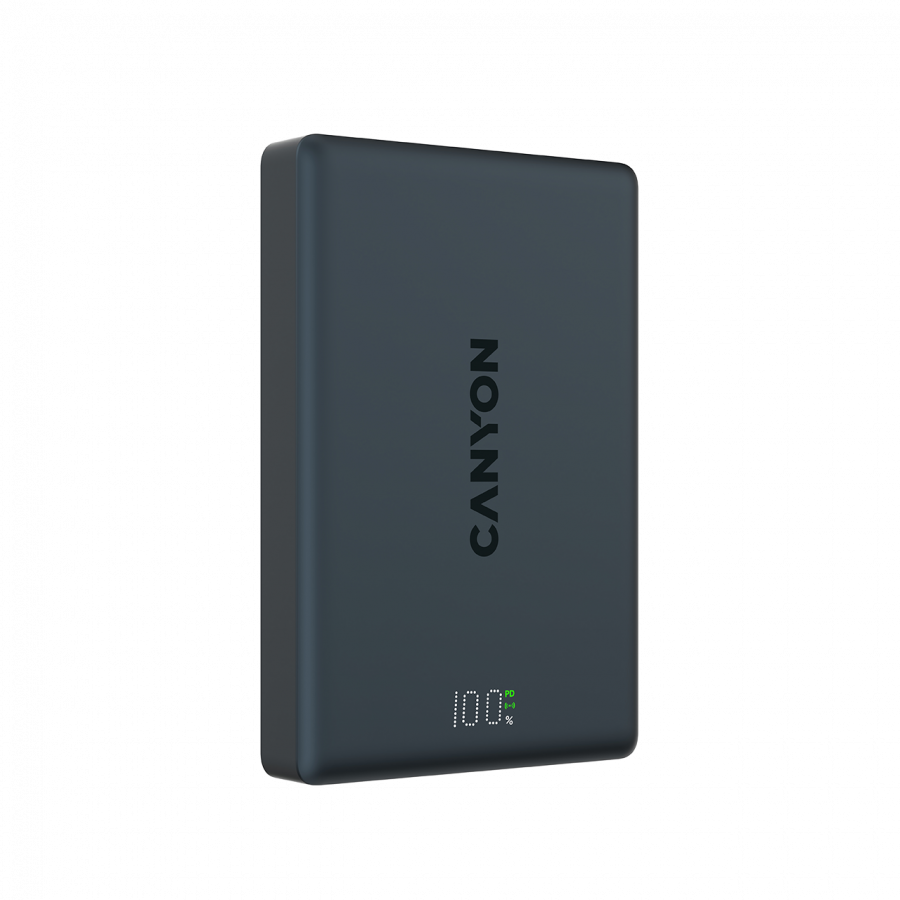 CANYON magnetic power bank OnPower 511 PD20W 10000mAh Aluminium Interstellar Black