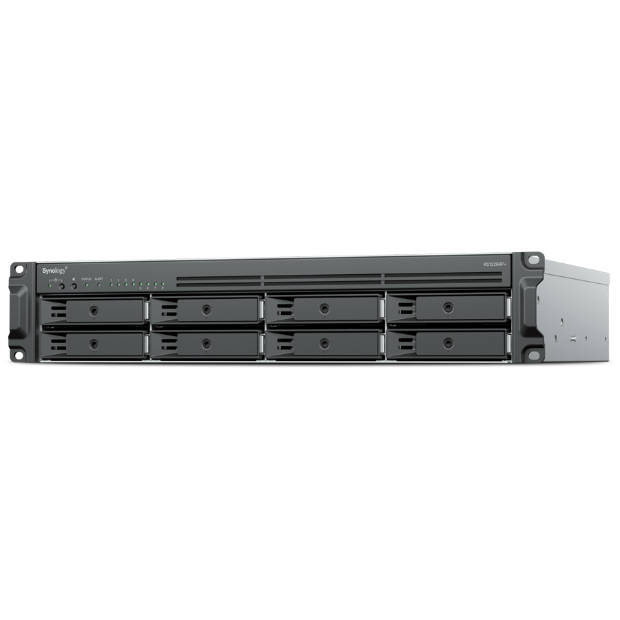 Synology RackStation RS1226PLUS, Rack2U 8 bay 3.5 and 2.5