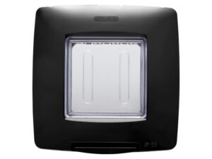 GEWISS GW16702TN Vodonepropusna ploča-2M IP55 - crna