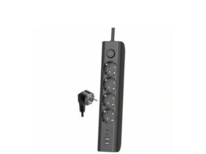 ELCO Produžni kabl sa prekidačem Elco 4 utičnice/2 USB-A/2 USB-C 2m Crni 3680W