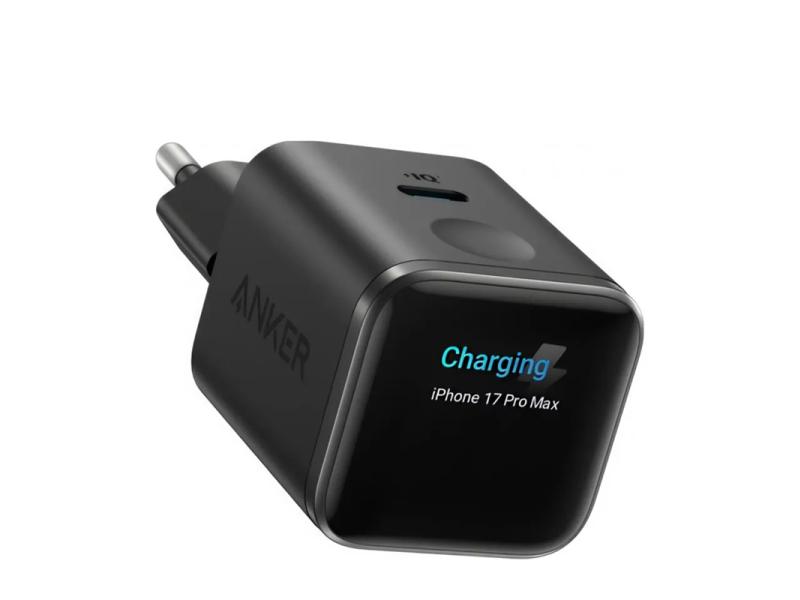 ANKER Nano 45W putni zidni punjač sa ekranom, USB-C port, crni