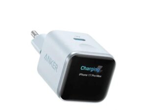 ANKER Nano 45W putni zidni punjač sa ekranom, USB-C port, plavi