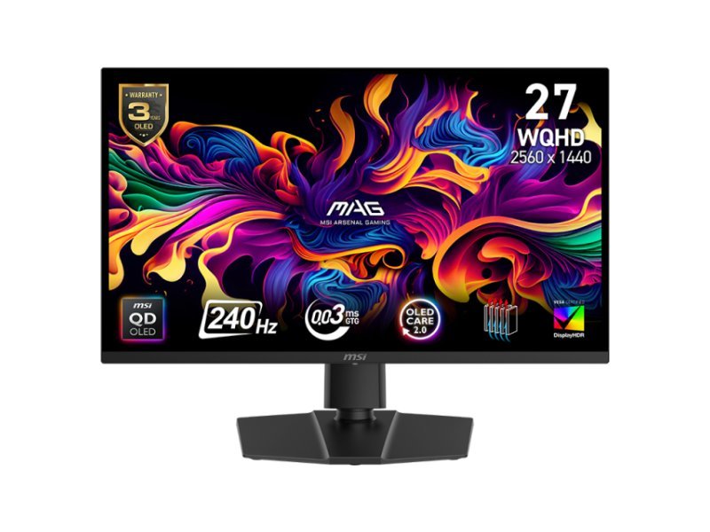 MSI MAG 271QP X24 WQHD OLED 240Hz Gaming Monitor Adaptive Sync OUTLET