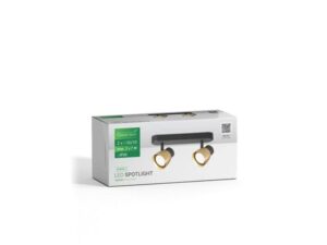 GREEN TECH LED SPOT SVETILJKA GU10 X 2 ZLATNO-CRNA