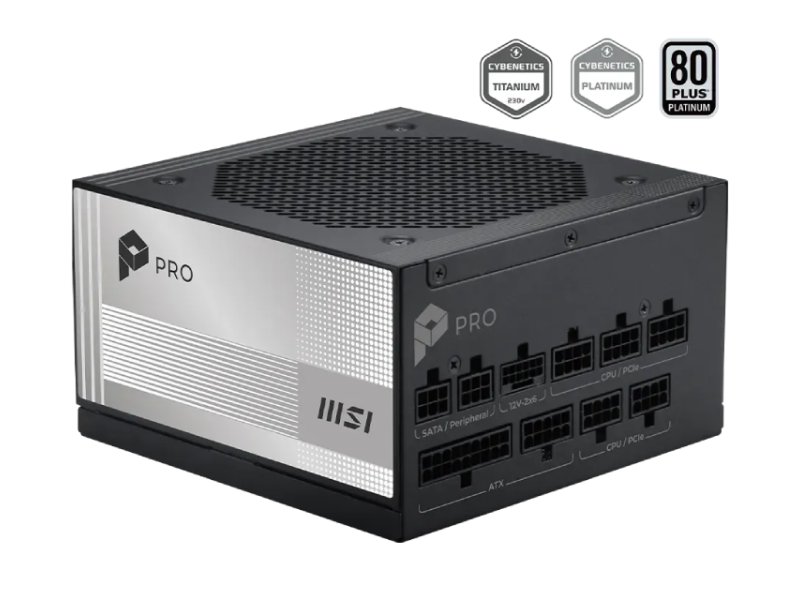 MSI PRO A1000PL PCIE5 1000W napajanje