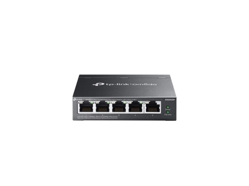 TP LINK ES205GP Omada 5-Port Gigabit Easy Managed Switch with 4-Port PoE+