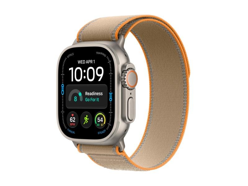 APPLE Watch Ultra 4 GPS + Cellular 49mm Natural Titanium Case with Sand Trail Loop – S/M (MJAJ4SE/A)