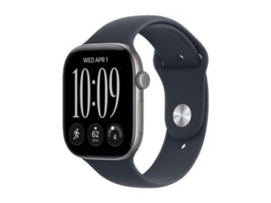 APPLE Watch Series 12 GPS 46mm Space Grey Aluminium Case with Navy Blue Sport Band - S/M (MJEH4WF/A)