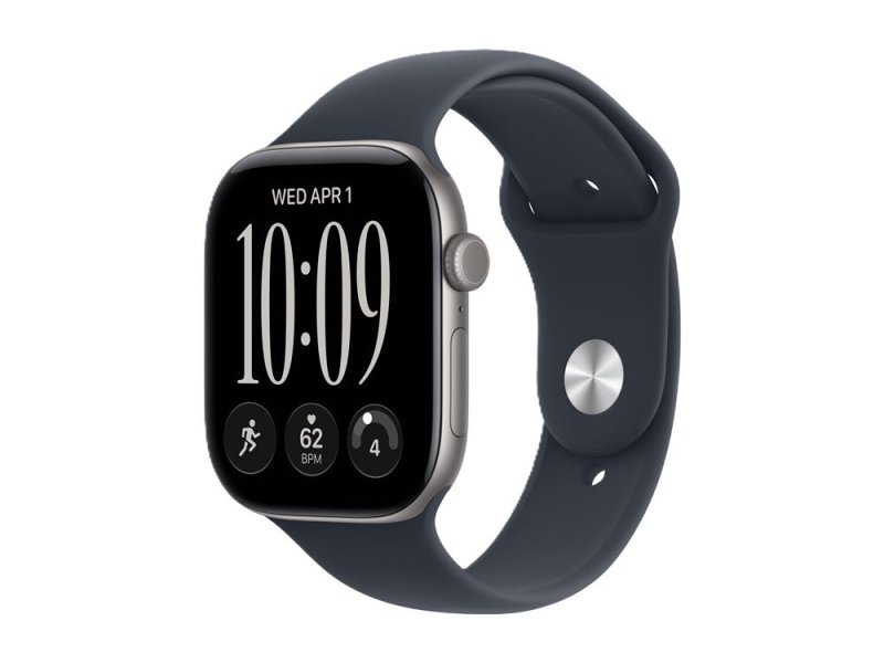 APPLE Watch Series 12 GPS 46mm Space Grey Aluminium Case with Navy Blue Sport Band – S/M (MJEH4WF/A)