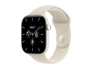 APPLE Watch Series 12 GPS + Cellular 46mm Pearl White Ceramic Case with Sand Sport Band - S/M (MJH14WF/A)