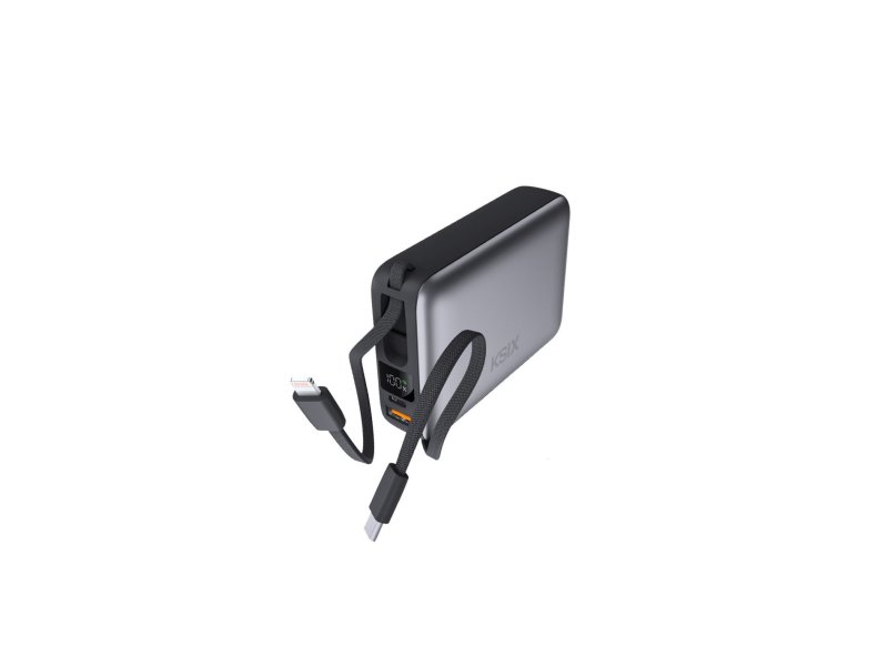 KSIX KSIX BPB20PD22INTG 20000mAh MINI POWERBANK 22.5W, LED DISPLAY+KABL USB-C I LIGHTNING