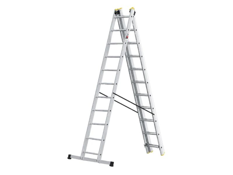 CRAFTER Aluminijumske trodelne merdevine 3×11 gazišta 150 kg