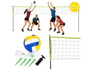 MOVEPRO Sklopiva sportska mreža 600×240 cm za odbojku i badminton