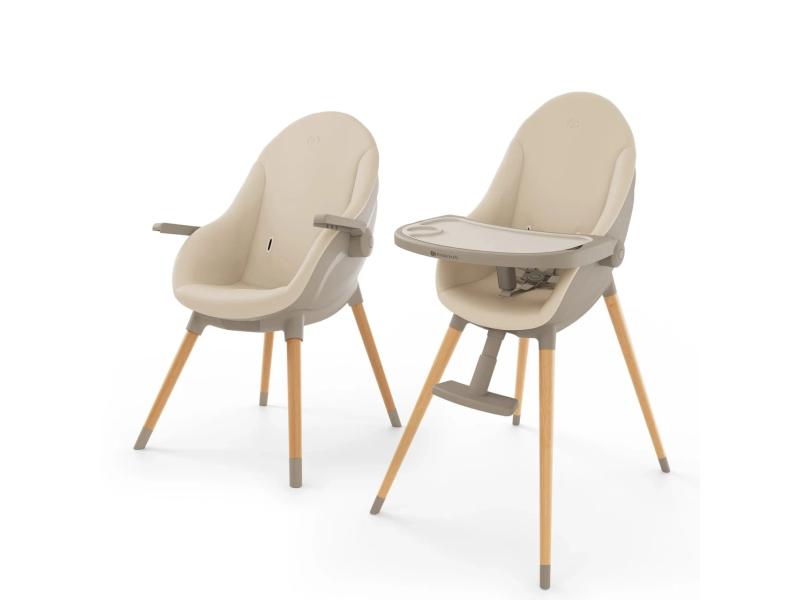 KINDERKRAFT KINDERKRAFT STOLICA ZA HRANJENJE 2U1 FINI UP BEIGE