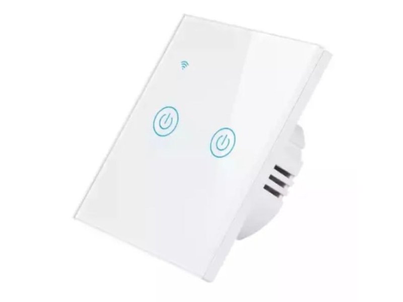 GEMBIRD GEMBIRD ZIGBEE-SMART-2 GANG-RSH-SP002-EU Gembird 2 Smart bezicna prekidaca,APP glasovna kontrola Glass Touch